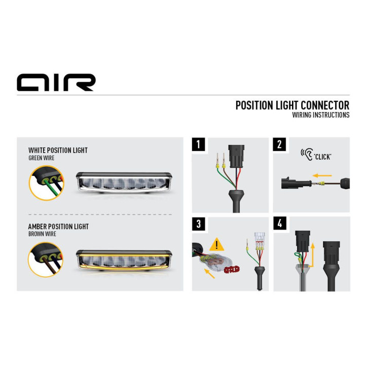 Proiector LED Omologat, Lazer Lamps AIR-55 with Beacon, Flux Luminos 6,800Lm, Putere 55W - EDK.ro