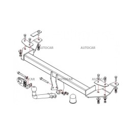 Cârlig de Remorcare, Auto-Hak, Sistem Demontabil Automat, Audi A8 4 Uși 1994 - 2002 - EDK.ro