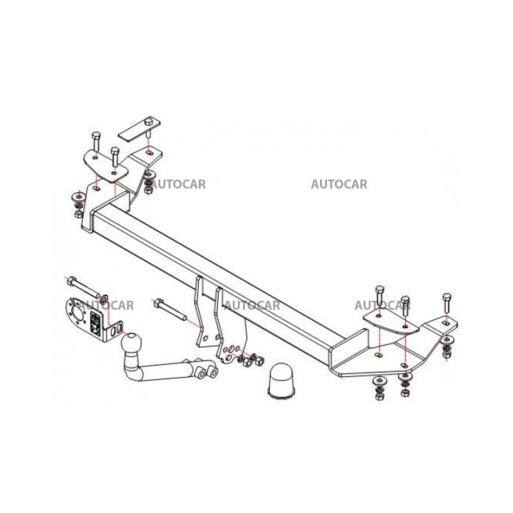 Towbar, Auto-Hak, Automatic Detachable System, Audi A8 4-Door 1994 - 2002 - EDK.ro