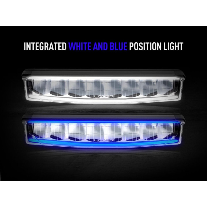 Proiector LED Omologat, Lazer Lamps AIR-55 Beacon with Blue Position Lights, Flux Luminos 6,800Lm, Putere 55W - EDK.ro