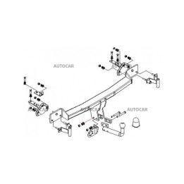 Cârlig de Remorcare, Auto-Hak, Sistem Demontabil Automat, BMW Seria 5 4 Uși 1995 - 2003 - EDK.ro