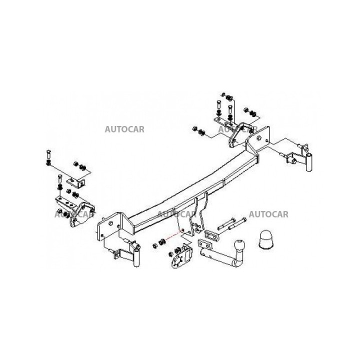 Cârlig de Remorcare, Auto-Hak, Sistem Demontabil Automat, BMW Seria 5 4 Uși 1995 - 2003 - EDK.ro