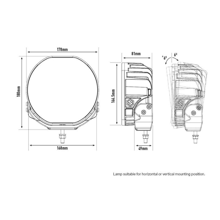EC Approved LED Projector, Lazer Lamps Sentinel 7", Luminous Flux 5,208Lm, Power 64W - EDK.ro