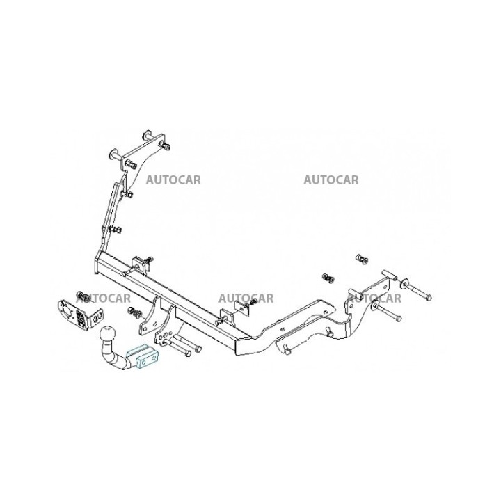 Towbar, Auto-Hak, Automatic Detachable System, Citroën Xsara Picasso 5-Door 1999 - Present - EDK.ro