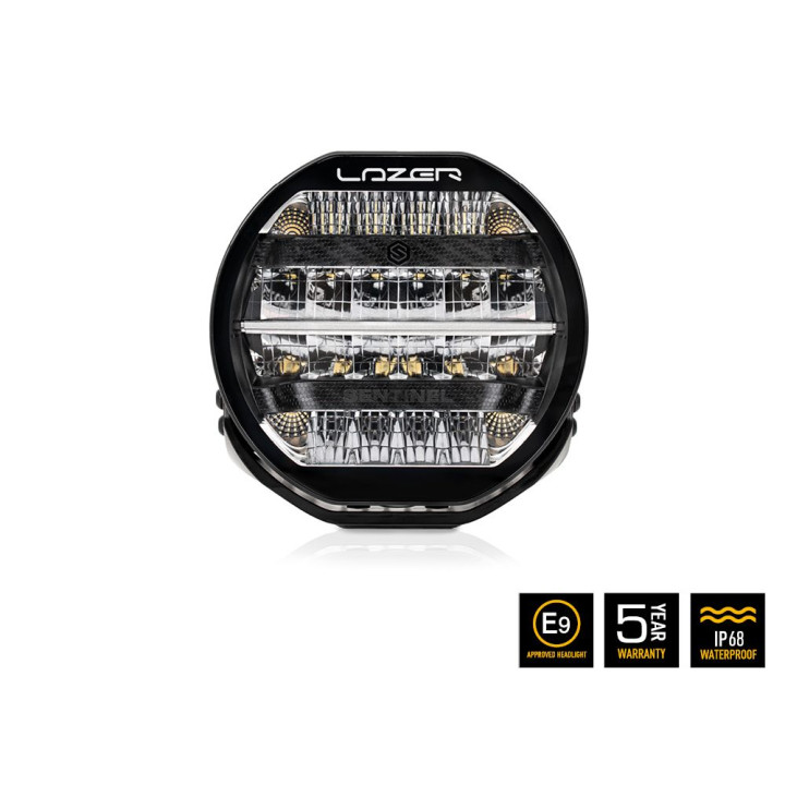 Proiector LED Omologat, Lazer Lamps Sentinel 9'' with Slim Mounting Kit, Flux Luminos 9,520Lm, Putere 87W - EDK.ro