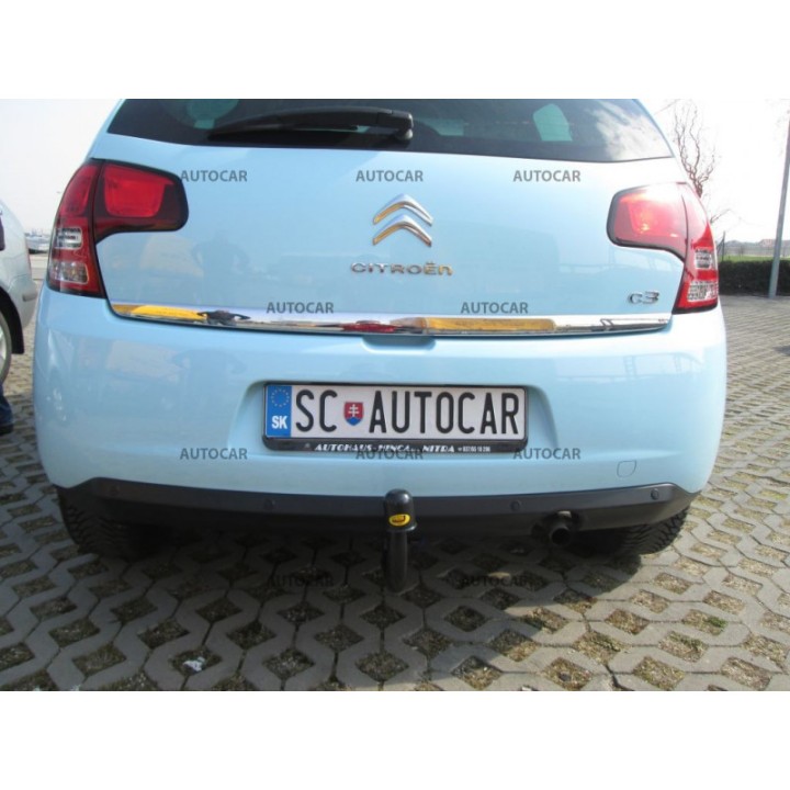 Towbar, Auto-Hak, Vertical Detachable System, Citroën C3 5-Door 2009 - 2016 - EDK.ro