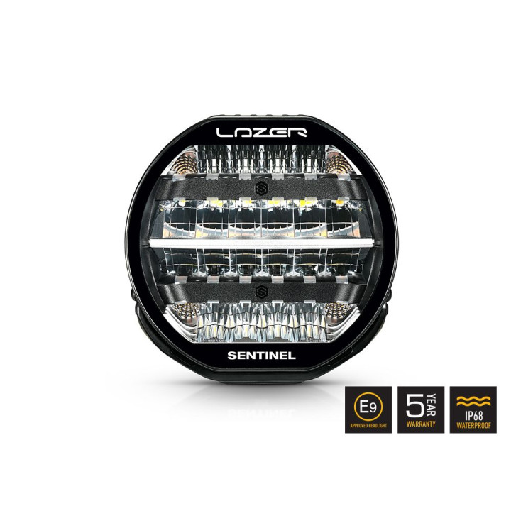 Proiector LED Omologat, Lazer Lamps Sentinel 9'' Highline, Flux Luminos 17,020Lm, Putere 130W - EDK.ro