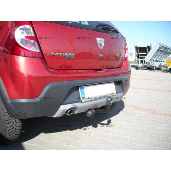 Towbar, Auto-Hak, Semi-Detachable System, Dacia Sandero Stepway 5-Door 2009 - 2013 - EDK.ro