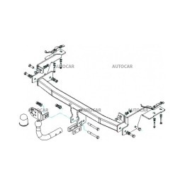 Towbar, Auto-Hak, Automatic Detachable System, Fiat Punto 3/5-Door 1999 - 2011 - EDK.ro