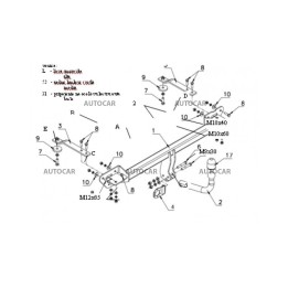 Towbar, Auto-Hak, Automatic Detachable System, Fiat Bravo 5-Door 2007 - Present - EDK.ro