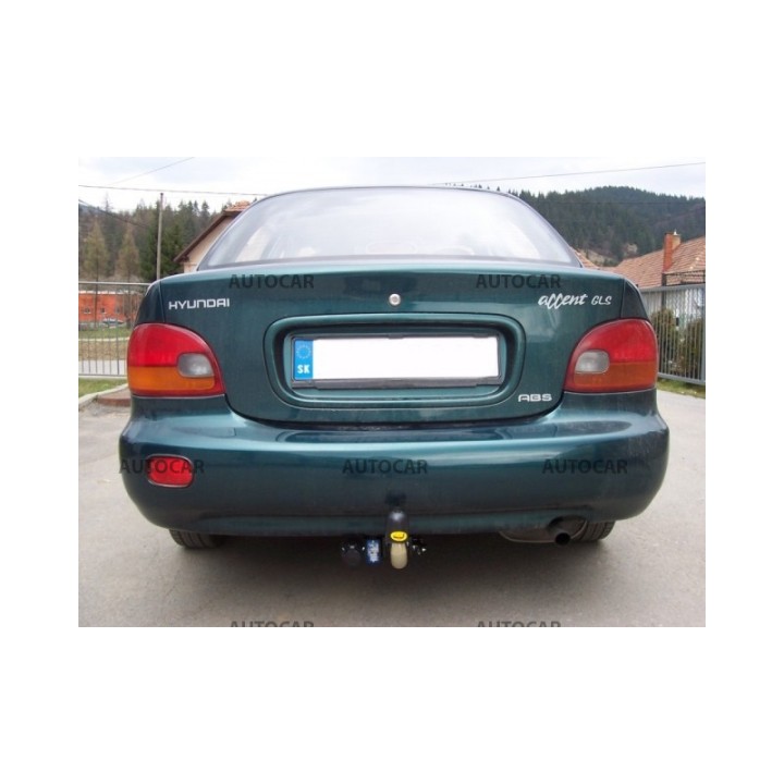 Cârlig de Remorcare, Auto-Hak, Sistem Demontabil Automat, Hyundai Accent 4 Uși 1995 - 1999 - EDK.ro