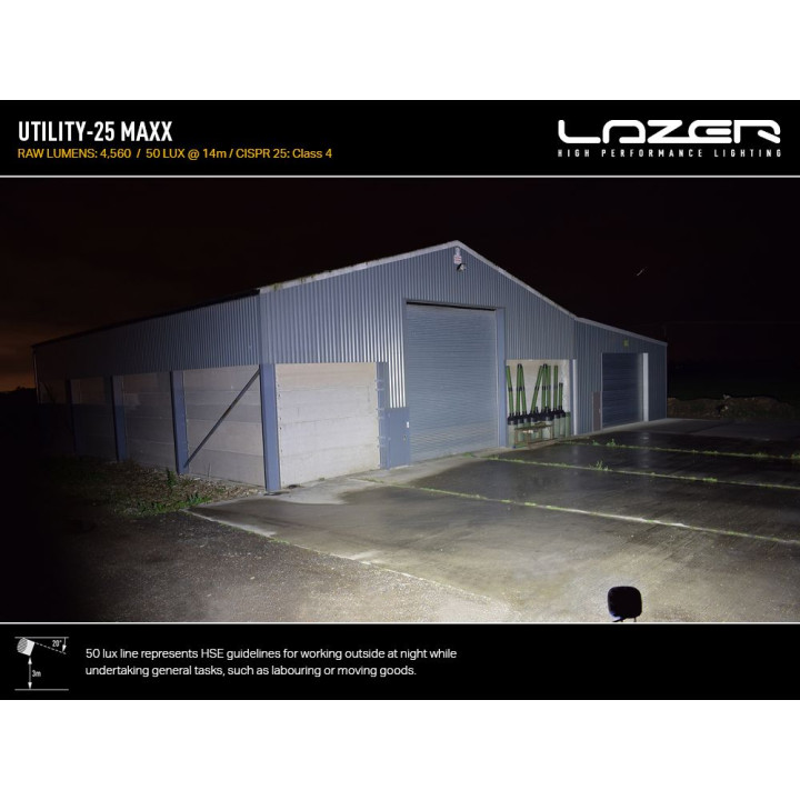 EC Approved LED Projector, Lazer Lamps Utility-25 MAXX, Luminous Flux 4,560Lm, Power 45W - EDK.ro