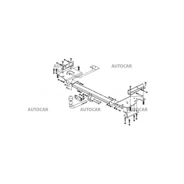 Towbar, Auto-Hak, Automatic Detachable System, Hyundai Tucson 5-Door 2004 - 2011 - EDK.ro