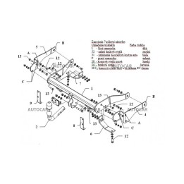 Towbar, Auto-Hak, Automatic Detachable System, Chevrolet Captiva 2006 - 2013 - EDK.ro