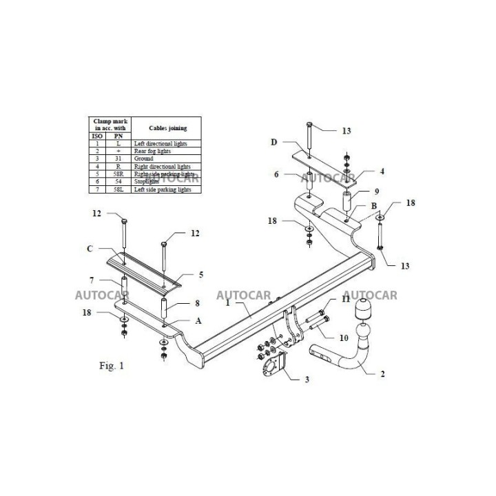 Cârlig de Remorcare, Auto-Hak, Sistem Semi-Demontabil, Chevrolet Aveo 3/5 Uși 2008 - 2011 - EDK.ro