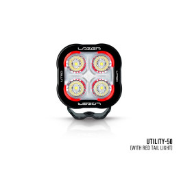Proiector LED Omologat, Lazer Lamps Utility-50 Red Tail Light, Flux Luminos 5,000Lm, Putere 50W - EDK.ro