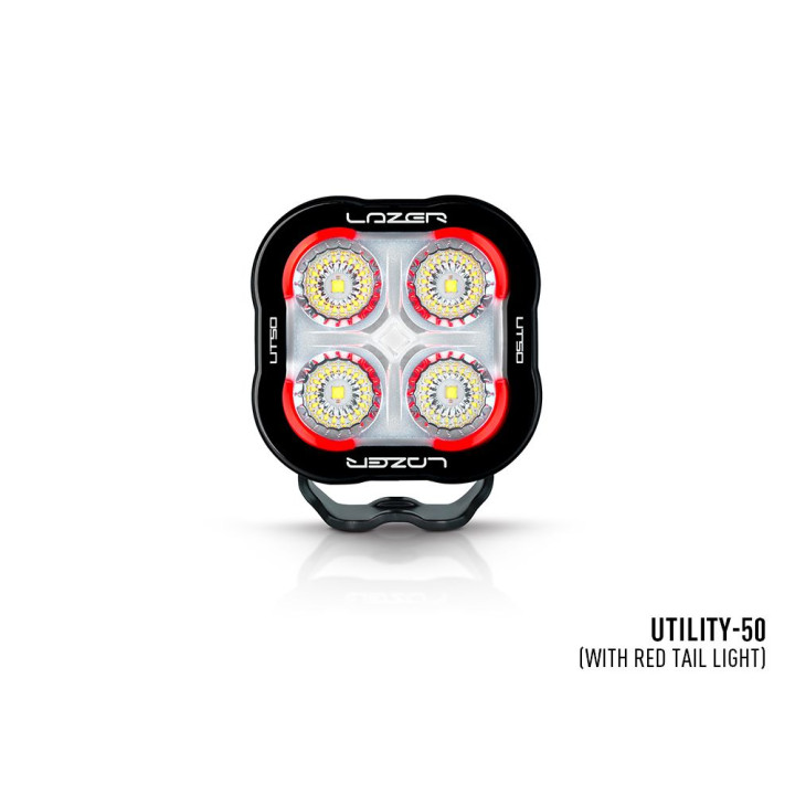 Proiector LED Omologat, Lazer Lamps Utility-50 Red Tail Light, Flux Luminos 5,000Lm, Putere 50W - EDK.ro