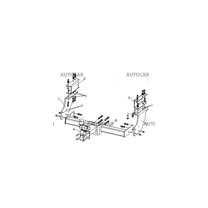 Towbar, Auto-Hak, Semi-Detachable System, Iveco Eurocargo 1998 - Present - EDK.ro