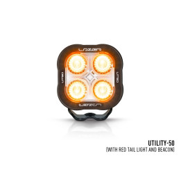 EC Approved LED Projector, Lazer Lamps Utility-50 Beacon + Red Tail Light, Luminous Flux 5,000Lm, Power 50W - EDK.ro
