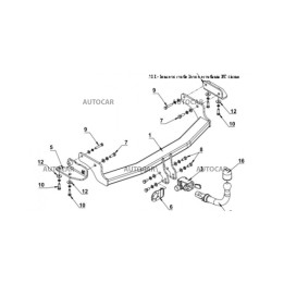 Towbar, Auto-Hak, Automatic Detachable System, Kia Carens Van 2006 - 2013 - EDK.ro