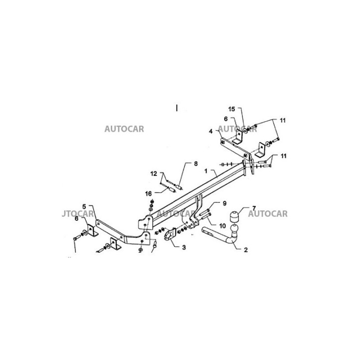 Towbar, Auto-Hak, Semi-Detachable System, Mazda CX 7 2007 - Present - EDK.ro