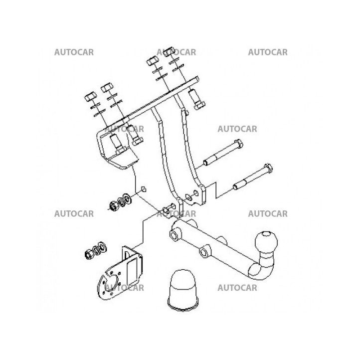 Cârlig de Remorcare, Auto-Hak, Sistem Semi-Demontabil, Mercedes-Benz G-Class 1990 - Prezent - EDK.ro