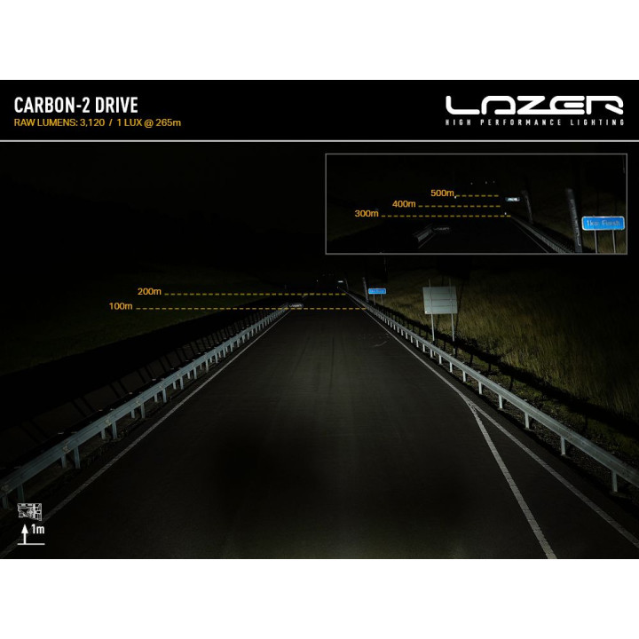 EC Approved LED Projector, Lazer Lamps Carbon-2 Drive Amber Dip Mode, Luminous Flux 3,120Lm, Power 29W - EDK.ro