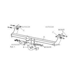 Towbar, Auto-Hak, Automatic Detachable System, Mercedes-Benz A-Class 5-Door 1997 - 2004 - EDK.ro