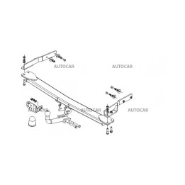 Cârlig de Remorcare, Auto-Hak, Sistem Demontabil Automat, Mercedes-Benz E-Class 4 Uși 1995 - 2002 - EDK.ro