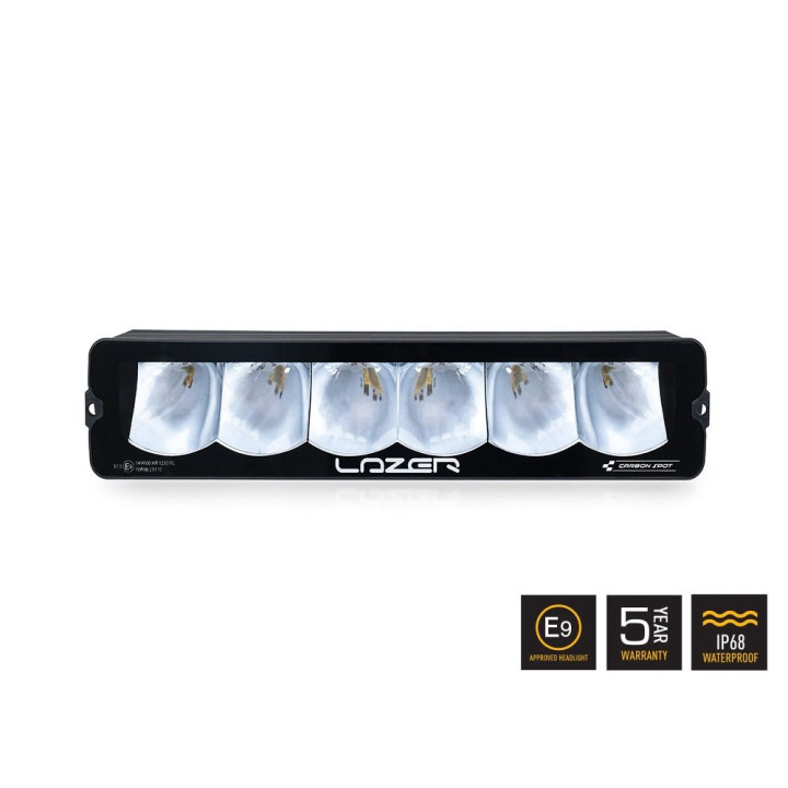 Proiector LED Omologat, Lazer Lamps Carbon-6 Spot Amber Dip Mode, Flux Luminos 9,360Lm, Putere 85W - EDK.ro