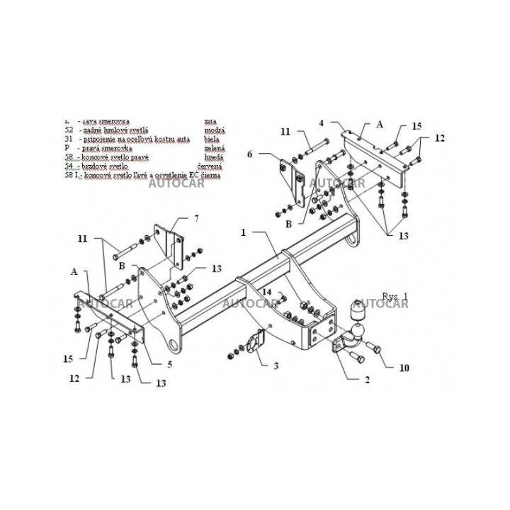Towbar, Auto-Hak, Automatic Detachable System, Mitsubishi Pajero 3/5-Door 2007 - Present - EDK.ro