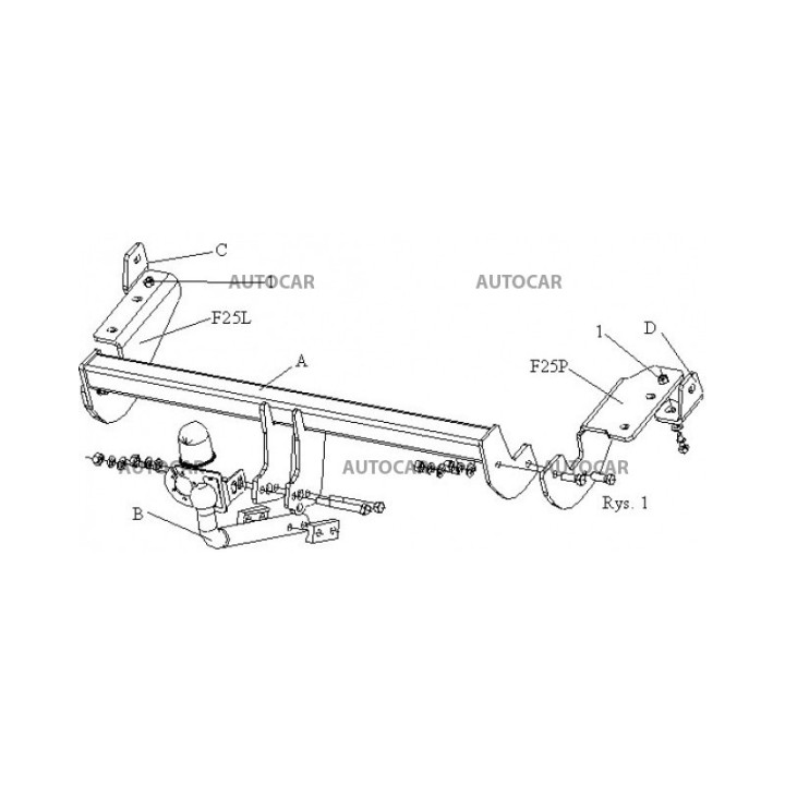 Cârlig de Remorcare, Auto-Hak, Sistem Semi-Demontabil, Peugeot 307 Combi 2001 - 2011 - EDK.ro