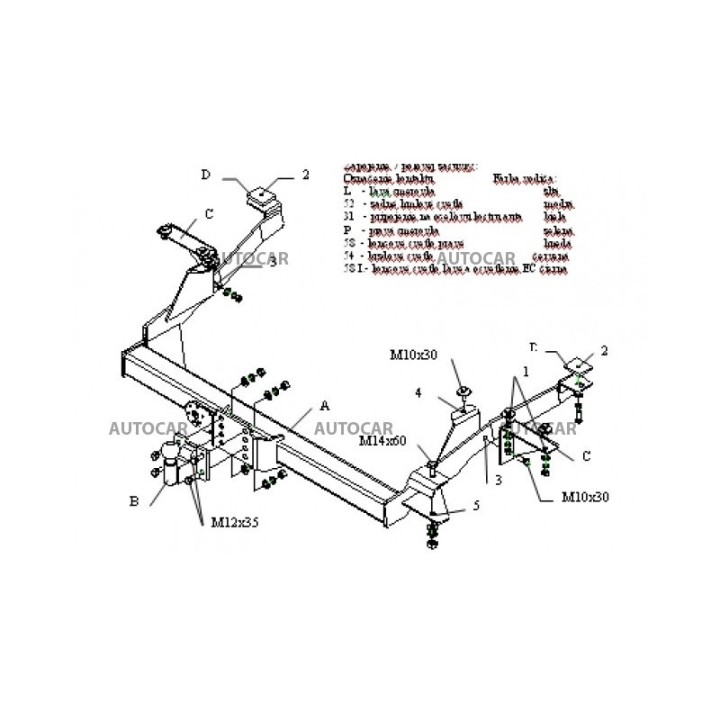 Cârlig de Remorcare, Auto-Hak, Sistem Semi-Demontabil, Peugeot Boxer Dubă 1999 - 2006 - EDK.ro