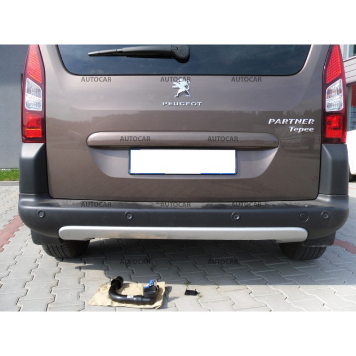 Cârlig de Remorcare, Auto-Hak, Sistem Demontabil Vertical, Peugeot Partner Pick-up 2008 - 2018 - EDK.ro