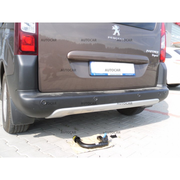 Cârlig de Remorcare, Auto-Hak, Sistem Demontabil Vertical, Peugeot Partner Pick-up 2008 - 2018 - EDK.ro