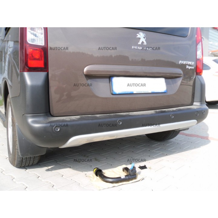 Towbar, Auto-Hak, Vertical Detachable System, Peugeot Partner Pickup 2008 - 2018 - EDK.ro