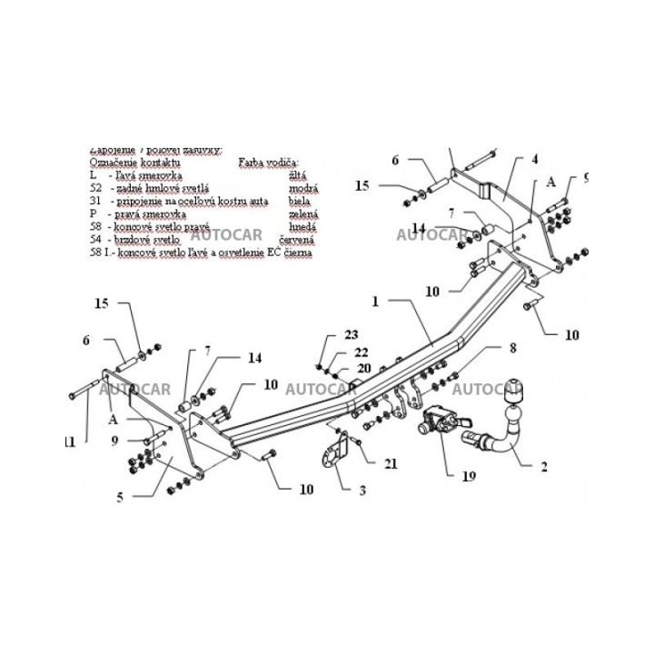 Towbar, Auto-Hak, Semi-Detachable System, Renault Espace Van 2002 - 2015 - EDK.ro