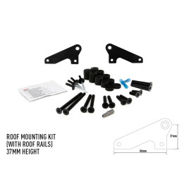 EC Approved LED Projector Integration Kit for Roof, Lazer Lamps Roof mounting kit with roof rails height 37 mm - EDK.ro
