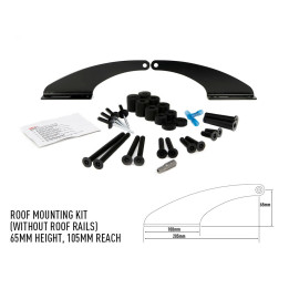 Kit de Integrare Proiectoare LED Omologate Pentru Plafon, Lazer Lamps Roof mounting kit without roof rails Height 65 mm Range 10