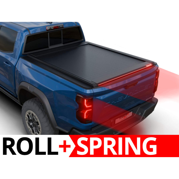 Spring Assisted Roll Top Tonneau Bed Cover, Tessera 4x4 Roll+, Chevrolet Colorado 2023 - Present - EDK.ro