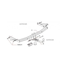 Cârlig de Remorcare, Auto-Hak, Sistem Demontabil Automat, Seat Toledo 4 Uși 1998 - 2004 - EDK.ro