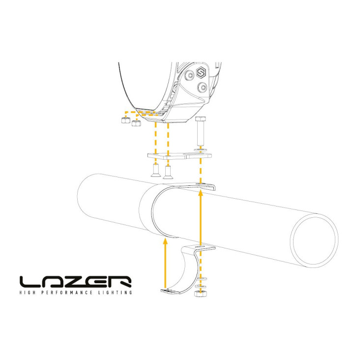 EC Approved LED Projector Integration Kit, Lazer Lamps Flat Transfer Plate Sentinel - EDK.ro