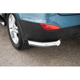 Colțare de Protecție Spate, Steeler 4x4 Corner Protect, Culoare Argintiu, Hyundai ix35 2009 - 2015 - EDK.ro