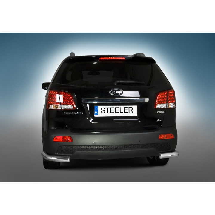 Colțare de Protecție Spate, Steeler 4x4 Corner Protect, Culoare Argintiu, Kia Sorento 2009 - 2012 - EDK.ro