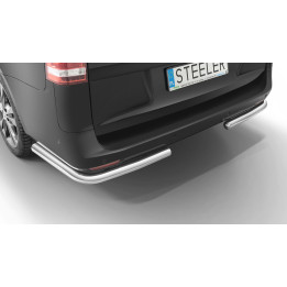 Rear Protection Corners, Steeler 4x4 Corner Protect, Color Silver, Mercedes-Benz Vito 2014 - 2024 - EDK.ro