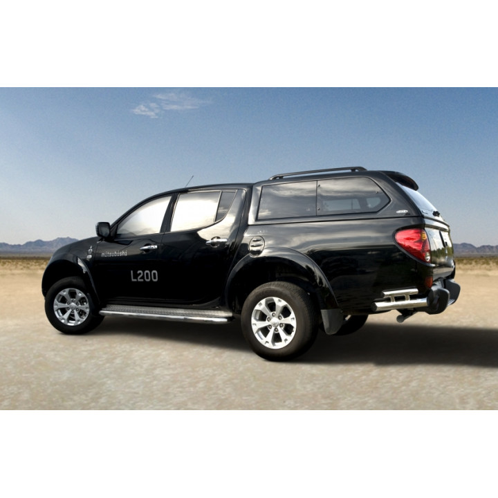 Rear Protection Corners, Steeler 4x4 Corner Protect, Color Silver, Mitsubishi L200 2006 - 2009 - EDK.ro