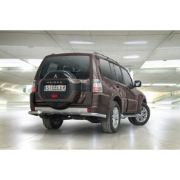 Rear Protection Corners, Steeler 4x4 Corner Protect, Color Silver, Mitsubishi Pajero 2015 - Present - EDK.ro