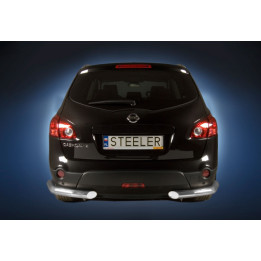 Colțare de Protecție Spate, Steeler 4x4 Corner Protect, Culoare Argintiu, Nissan Qashqai 2010 - 2013 - EDK.ro