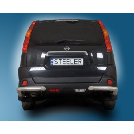 Rear Protection Corners, Steeler 4x4 Corner Protect, Color Silver, Nissan X-Trail 2007 - 2010 - EDK.ro