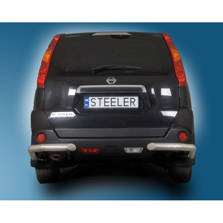 Rear Protection Corners, Steeler 4x4 Corner Protect, Color Silver, Nissan X-Trail 2007 - 2010 - EDK.ro